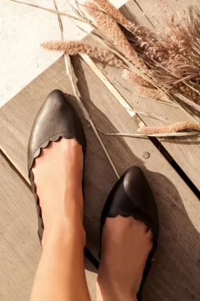 Valentina Leather Ballet Flats (Sz. 5, 6, 7, 7.5, 8.5 & 13)