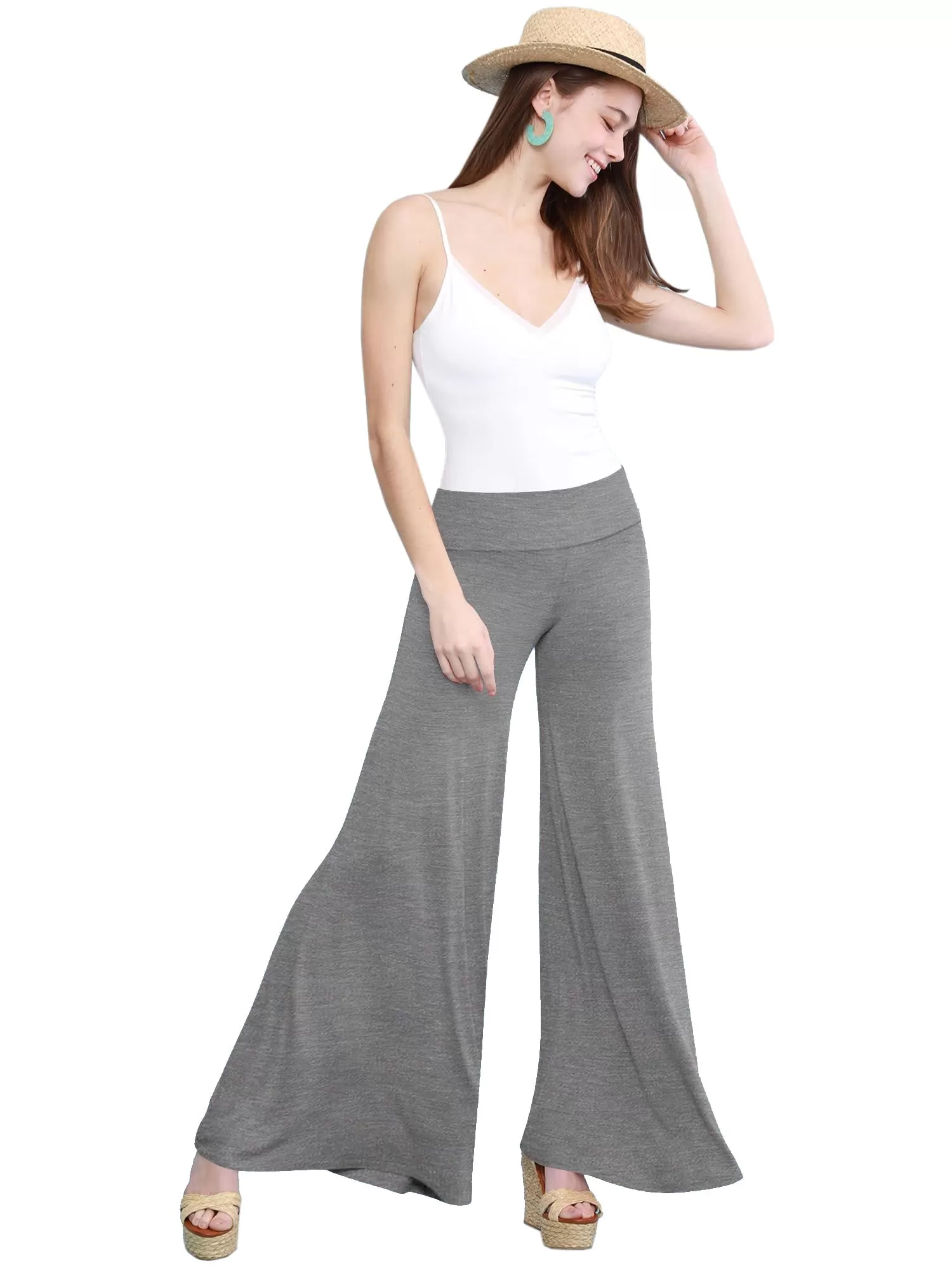 Women's Casual Comfy Wide Leg Palazzo Lounge Pants